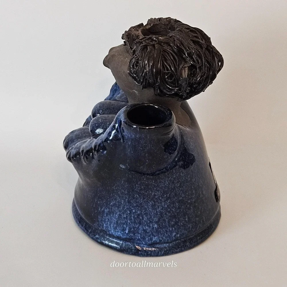 VTG MCM JIE Verkstad Sweden Granny Bud Vase Design by Aimo Nietosvuori Whimsical